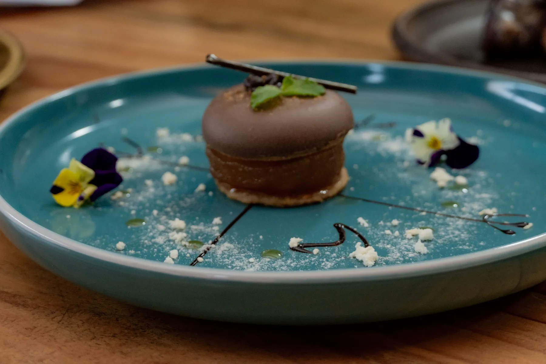 Postre servido para cena ejecutiva